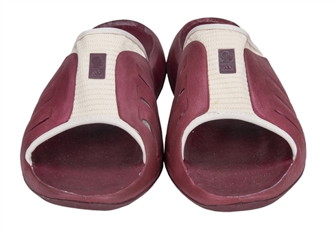 Adidas "Kobe III Slide" Burgundy Colored Unreleased Style Developmental Sample Pair of Sandals - January 24, 2002